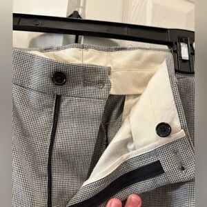 Zara men’s Checkered Pants with Black Accents.